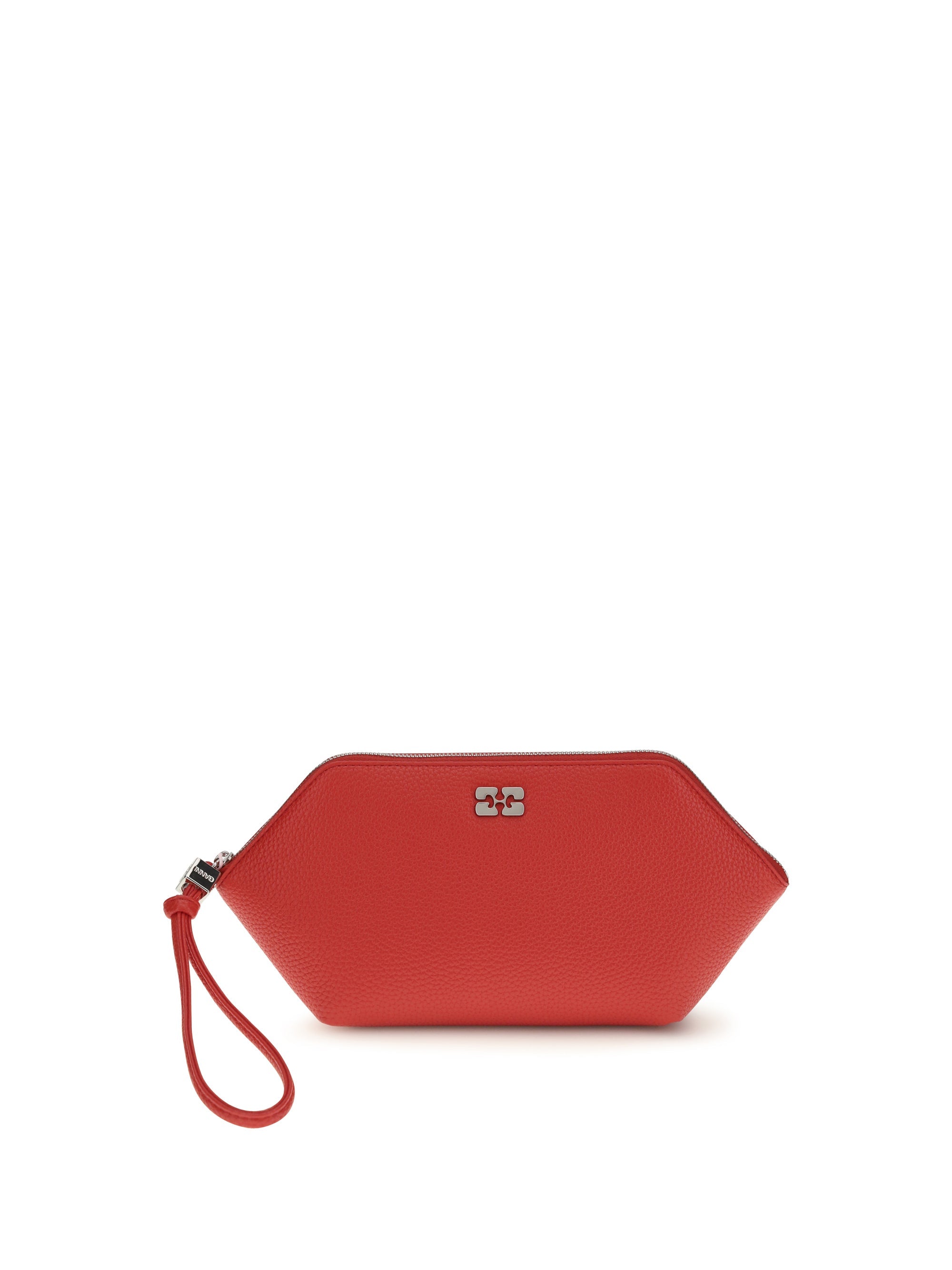 Ganni Pouch Bou Clutch — Red
