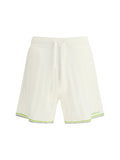 Casablanca Tennis Bermuda — White