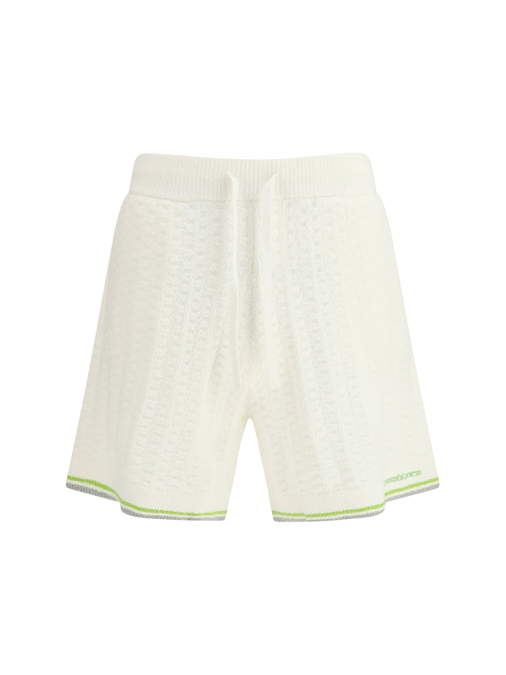 Casablanca Tennis Bermuda — White