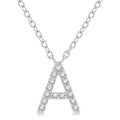 Diamond Pavé Block Letter Necklace