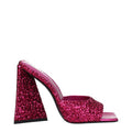 Women's Pink Plastic Platform Sandals