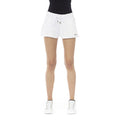 White Cotton Womens Sweatshorts Clothing