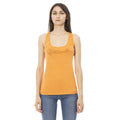 Orange Viscose Womens Top