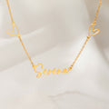 Personalizado Hueco Amor Nombre Colgante Collar Joyería Simple Cumpleaños Aniversario Boda Regalo para Mujeres Damas de Honor