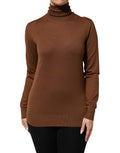 Women's Cashmere Turtleneck Brown