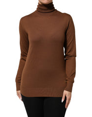Women's Cashmere Turtleneck Brown