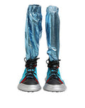 Blue Lace Up Over The Knee Socks Men Boots Shoes Pa+07lf Fur+11lf