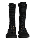 Men's Black Alpaca Wool Suede Mid Calf Boots Shoes Pa+alpaca Wool+20lf