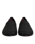Black Brocade Loafers Slip On Men Dress Shoes 22+pc+pl