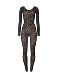 Wolford Infinite Rose Jumpsuit — Black