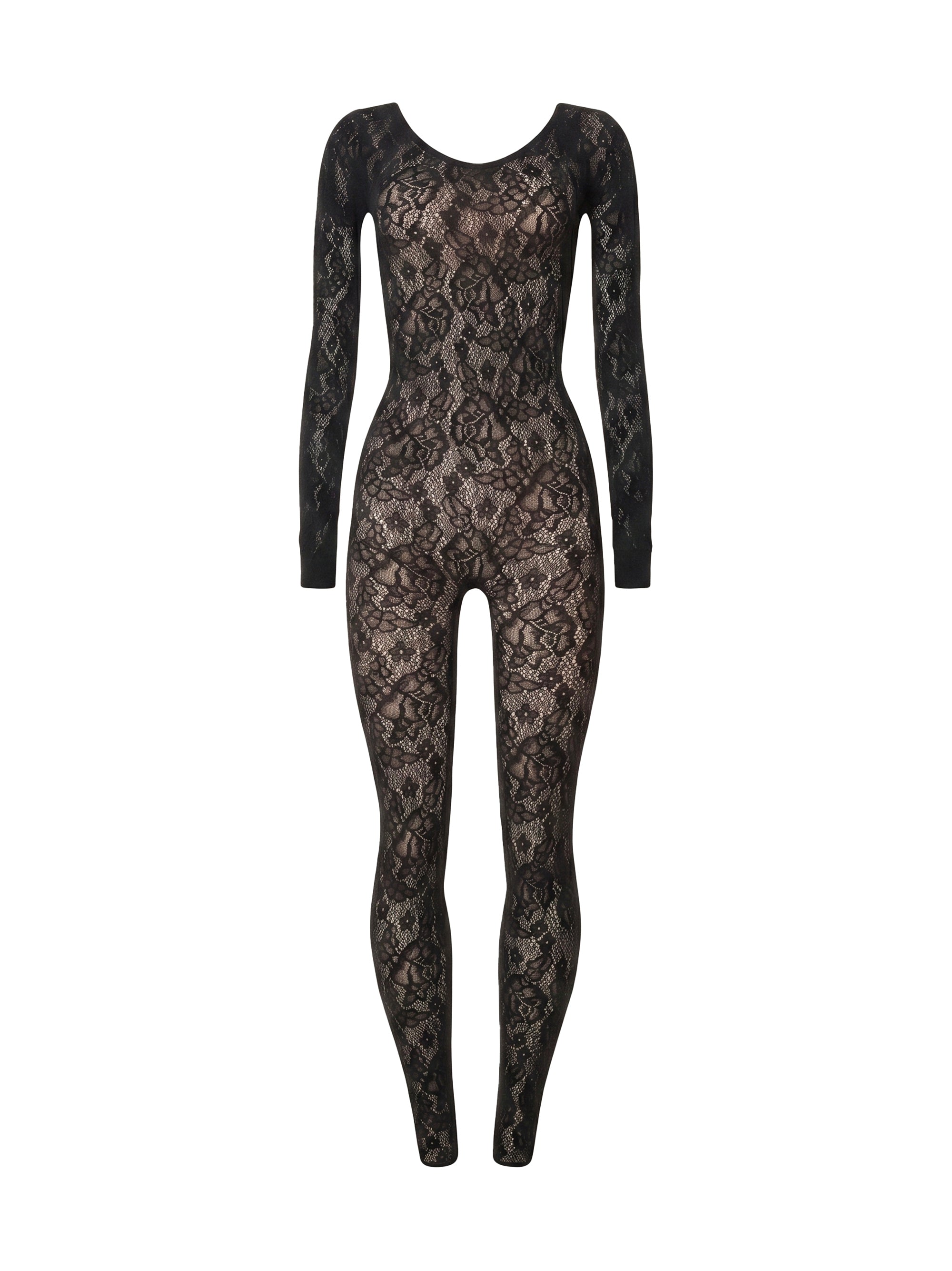 Wolford Infinite Rose Jumpsuit — Black