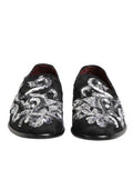 Black Silver Sequined Loafers Men Dress Shoes | Co+pl+vi