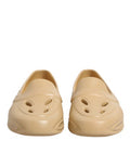 Men's Beige Rubber Slides Low Top Sneakers Shoes Tb+tu