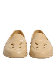Men's Beige Rubber Slides Low Top Sneakers Shoes Tb+tu