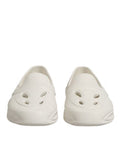 Men's White Rubber Slides Low Top Sneakers Shoes Tb+tu
