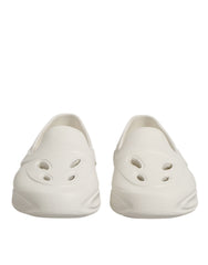 Men's White Rubber Slides Low Top Sneakers Shoes Tb+tu