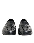Men's Black Rubber Slides Low Top Sneakers Shoes Tb+tu