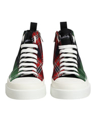 Multicolor Cotton High Top Men Sneakers Shoes Co+wv+13lf