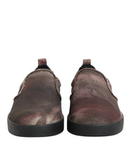 Multicolor Cotton Low Top Slip On Men Sneakers Shoes