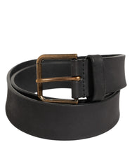 Black Leather Metal Buckle Classic Men Belt 100lf