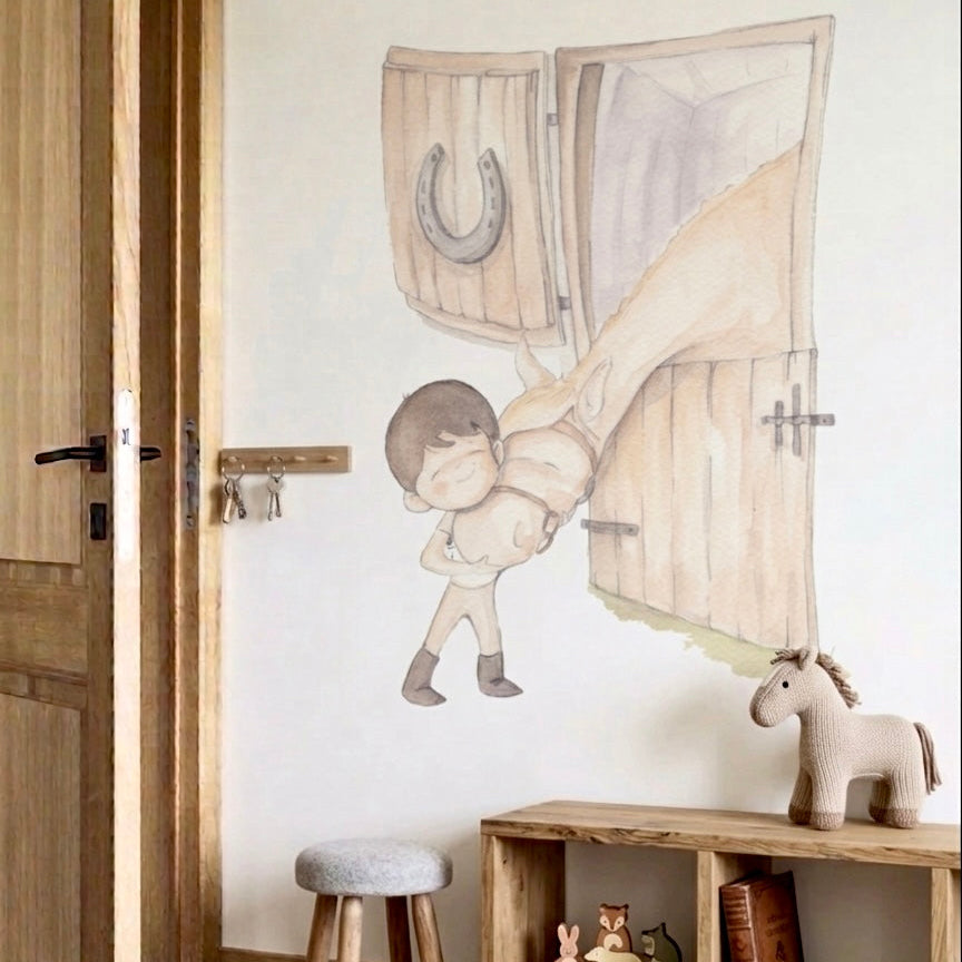 Vinilo Decorativo Infantil Caballos LOVE HORSE BOY