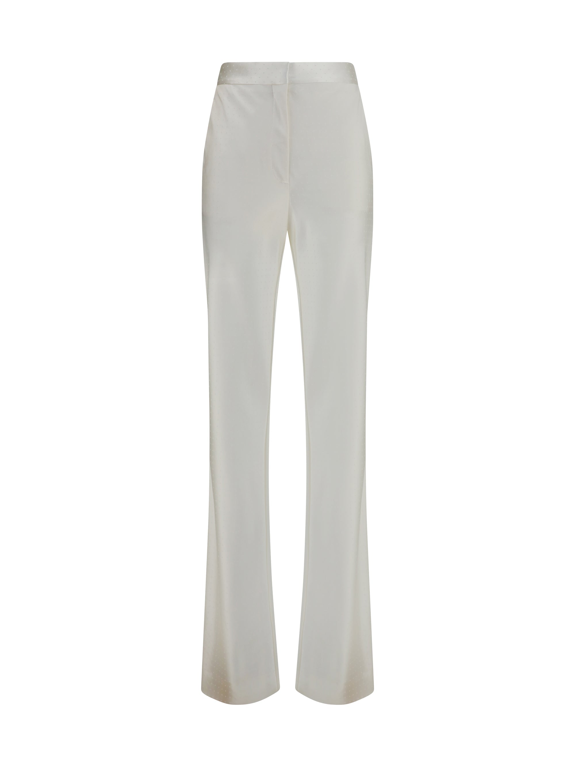Tom Ford Bias-Cut Silk-Viscose Trousers — White