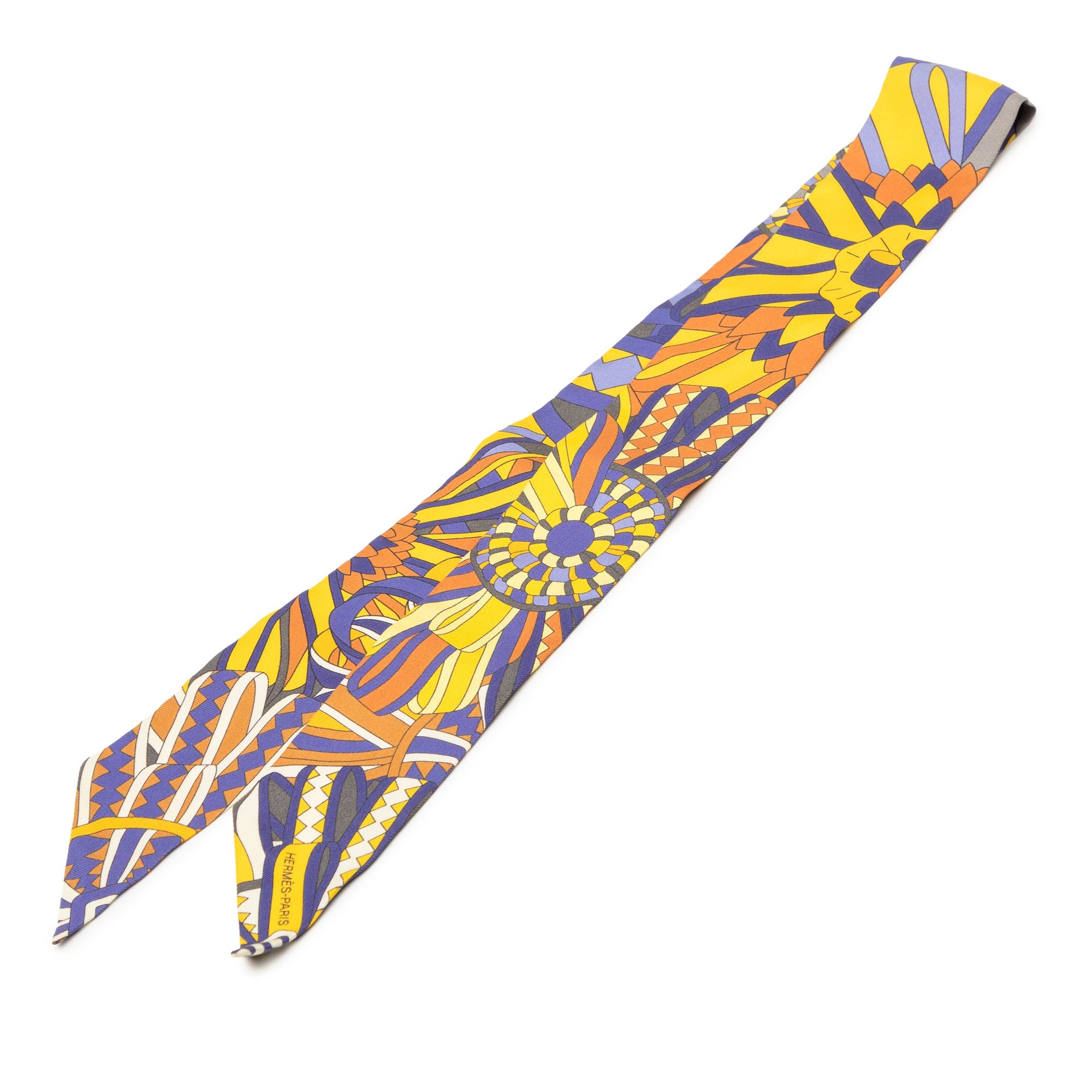 Les Flots Du Cheval Silk Twilly Scarf