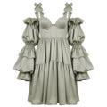 Nordic Shell 2in1 Dress in Sage Green