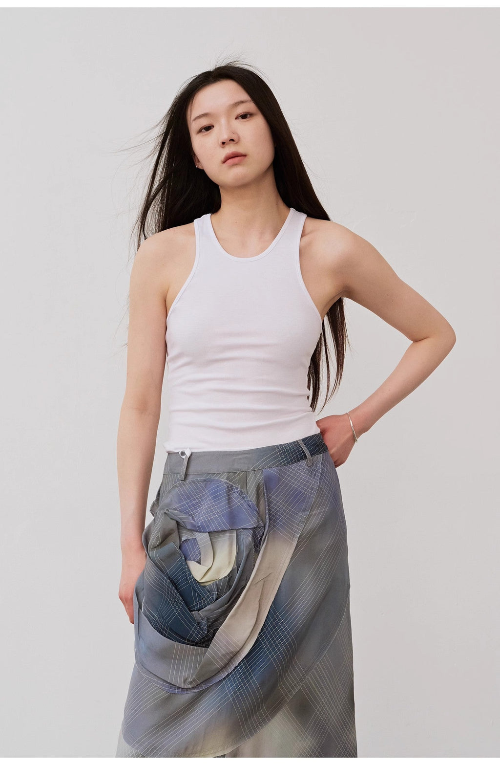 Summer Tour small I-shaped vest camisole women's summer elastic cotton slim fit inner sleeveless top