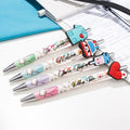 Personalizado Lindo Glitter Enfermera Tema Patrón Empuje Bolígrafo con Nombre Apreciación Graduación Cumpleaños Regalo para Enfermera Doctor Personal Médico