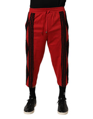 Men's Embroidered Cotton Joggers