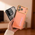 Funda personalizada de silicona suave anticolisión con nombre en color para iPhone o Samsung Regalo de cumpleaños diario para ella