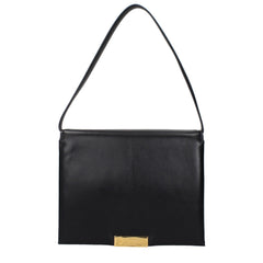 Women's Black Leather Shoulder Bag