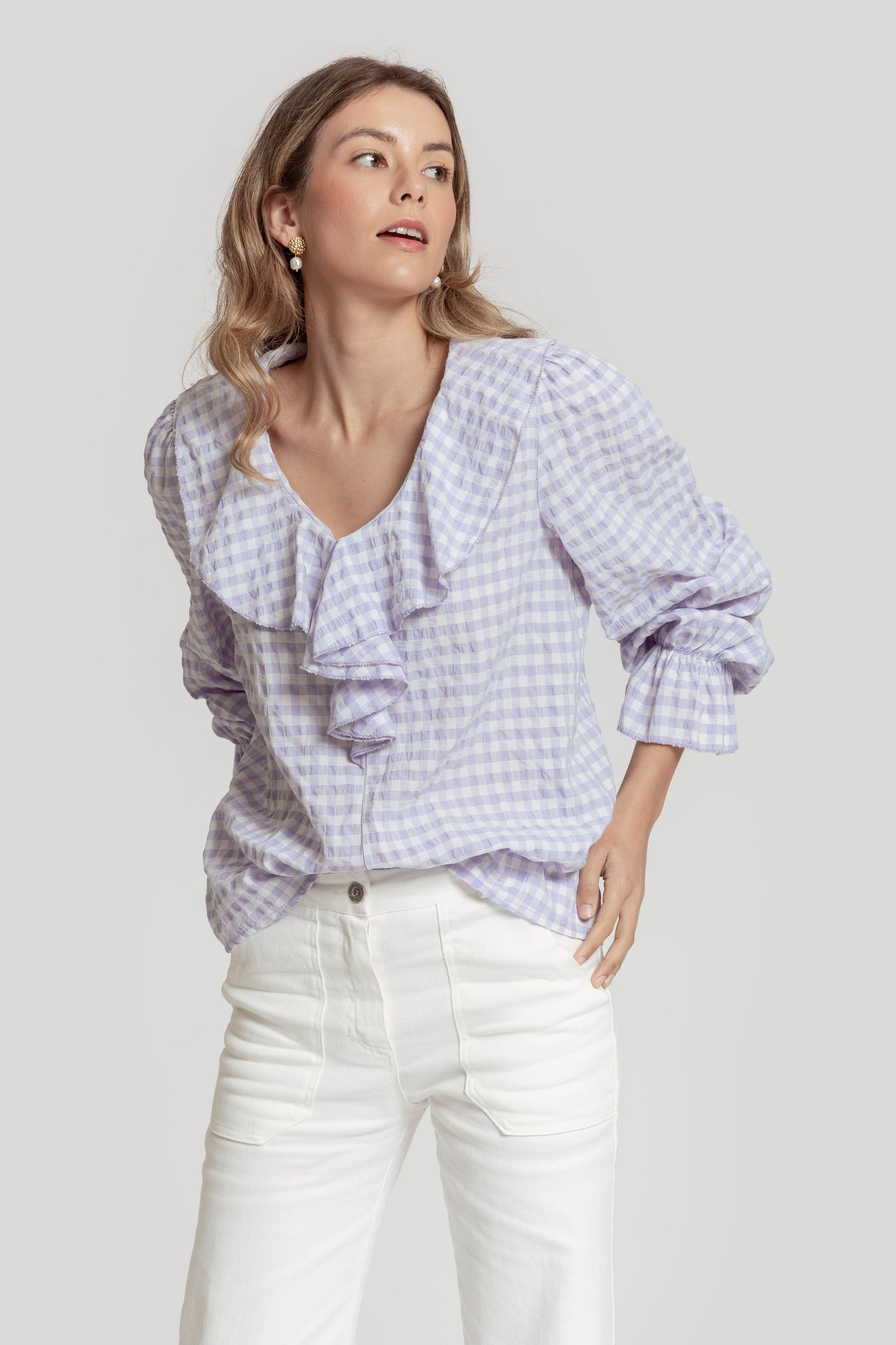BLUSA  VOLANTE