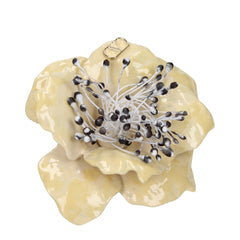 Men's Beige Metal Broch Accessory