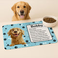 Alfombrilla absorbente personalizada en 3D con dibujo de gato, perro, pata, mensaje con su nombre y reverso de goma impermeable Regalo de cumpleaños para los amantes de las mascotas