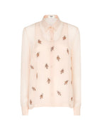 Fendi T-shirts and Polos Peach Sorbet Seta - 40