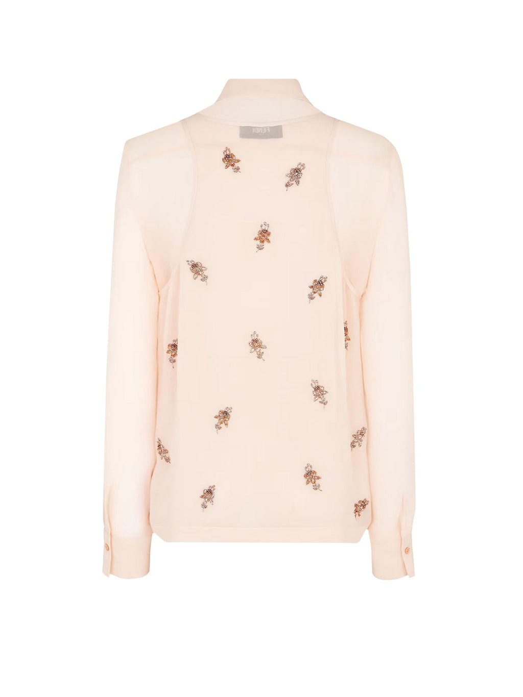 Fendi T-shirts and Polos Peach Sorbet Seta - 40