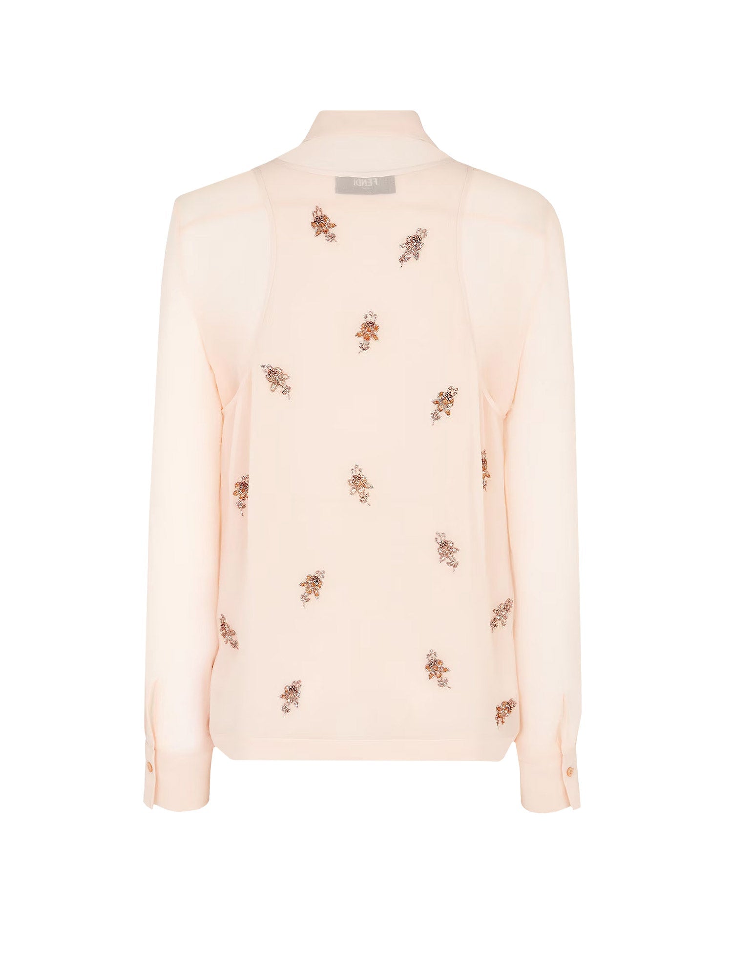 Fendi T-shirts and Polos Peach Sorbet Seta - 40