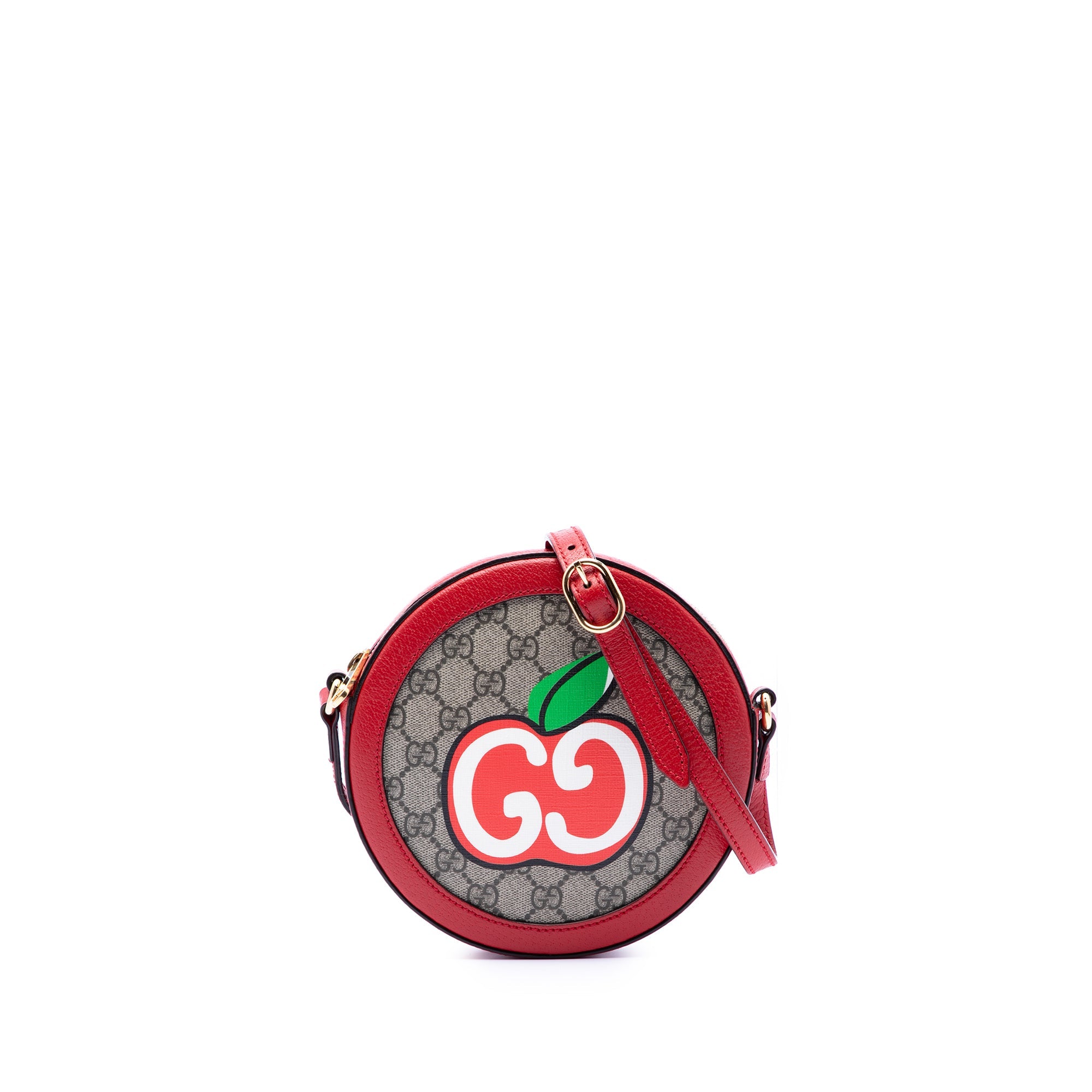 GG Supreme Apple Round Crossbody