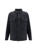 Balmain Tweed Buttoned Jacket — Black