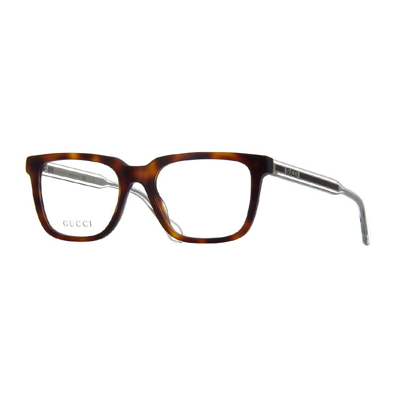Gucci GG0560O006 Acetate Square-Frame Eyeglasses — Brown
