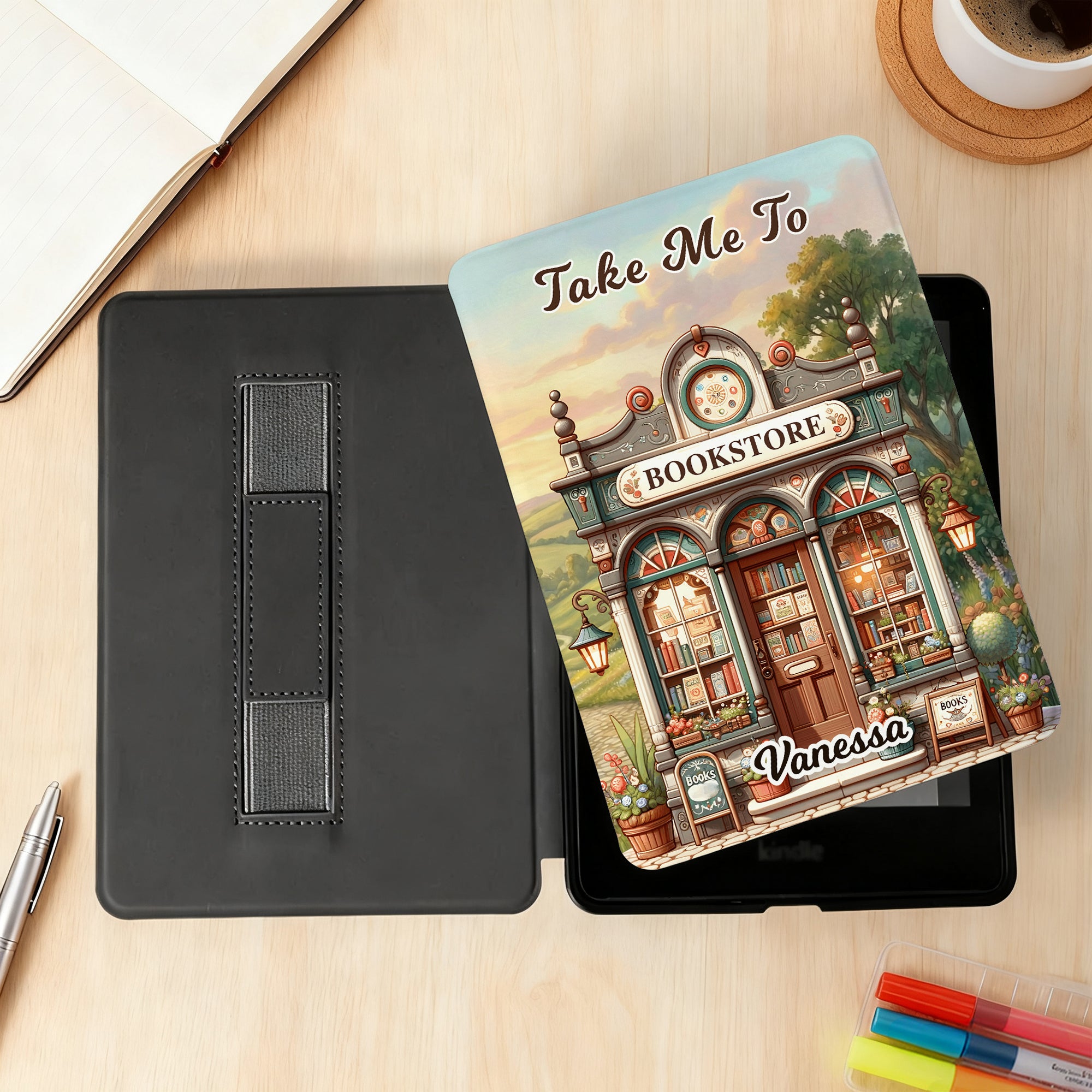 Funda personalizada para Kindle con el nombre de un librero Exquisito regalo de cumpleaños para los amantes de los libros