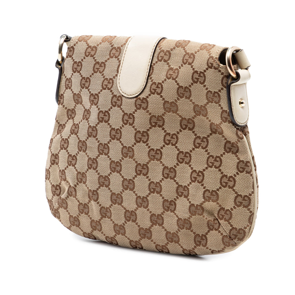 GG Canvas Horsebit Shoulder Bag