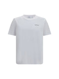 Camiseta de algodón con logo bordado Off-White — Blanco