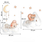 Vinilo Decorativo Infantil SOÑANDO ENTRE NUBES