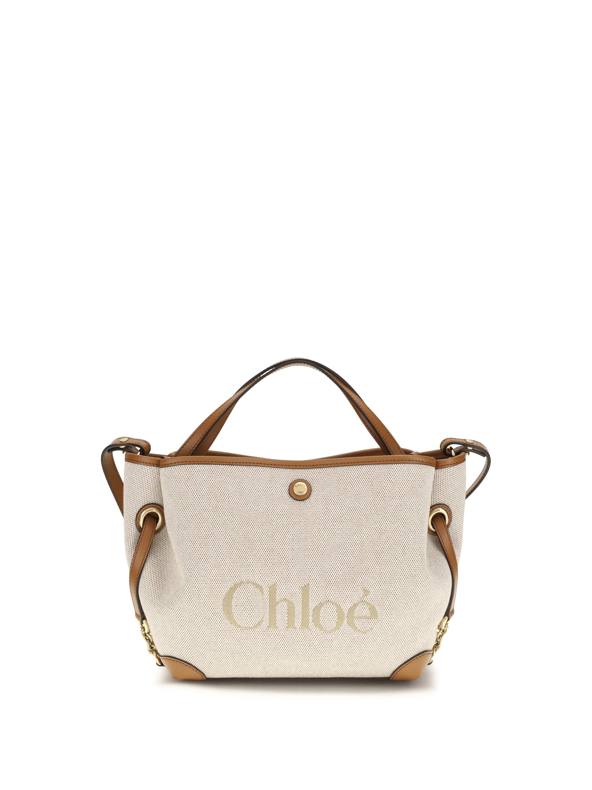 Chloé Clover Shoulder Bag — Beige