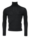 Men's Wool Turtleneck Black