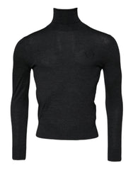 Men's Wool Turtleneck Black