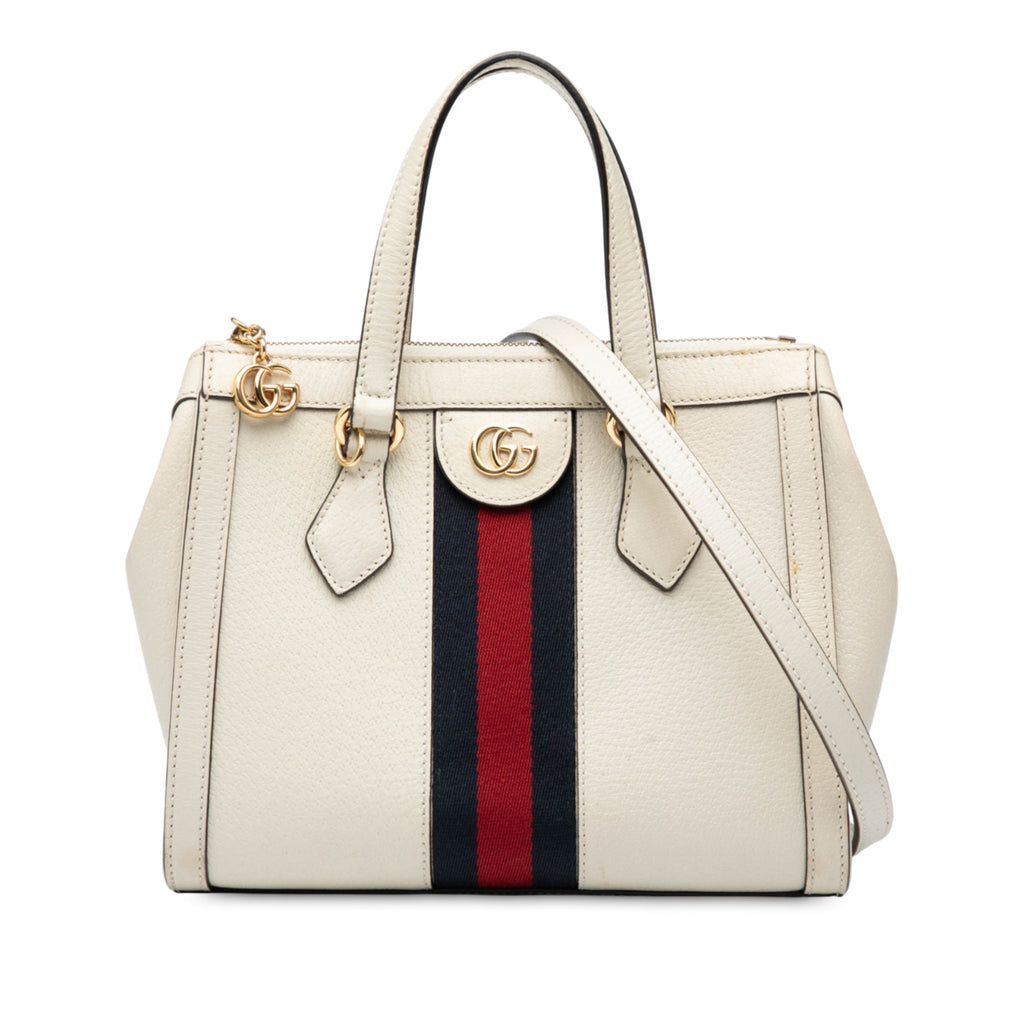 Small Leather Ophidia Satchel
